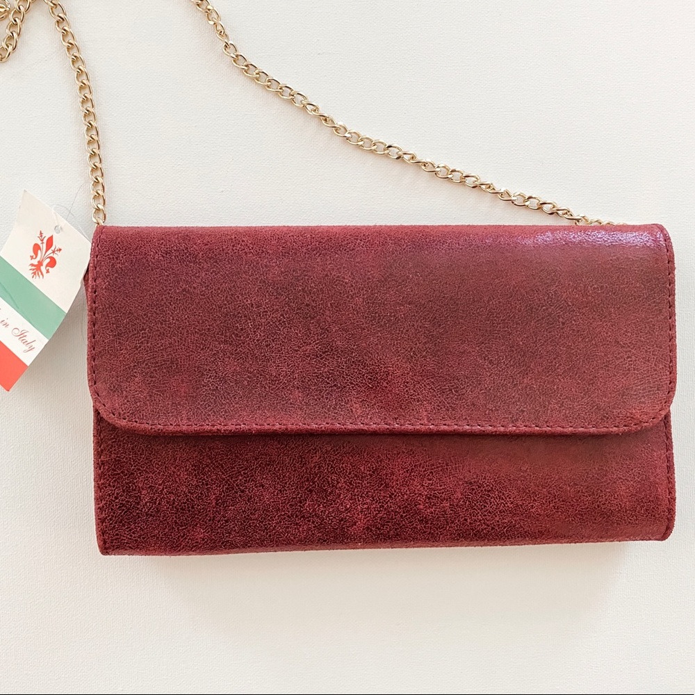 Suede Clutch Purse